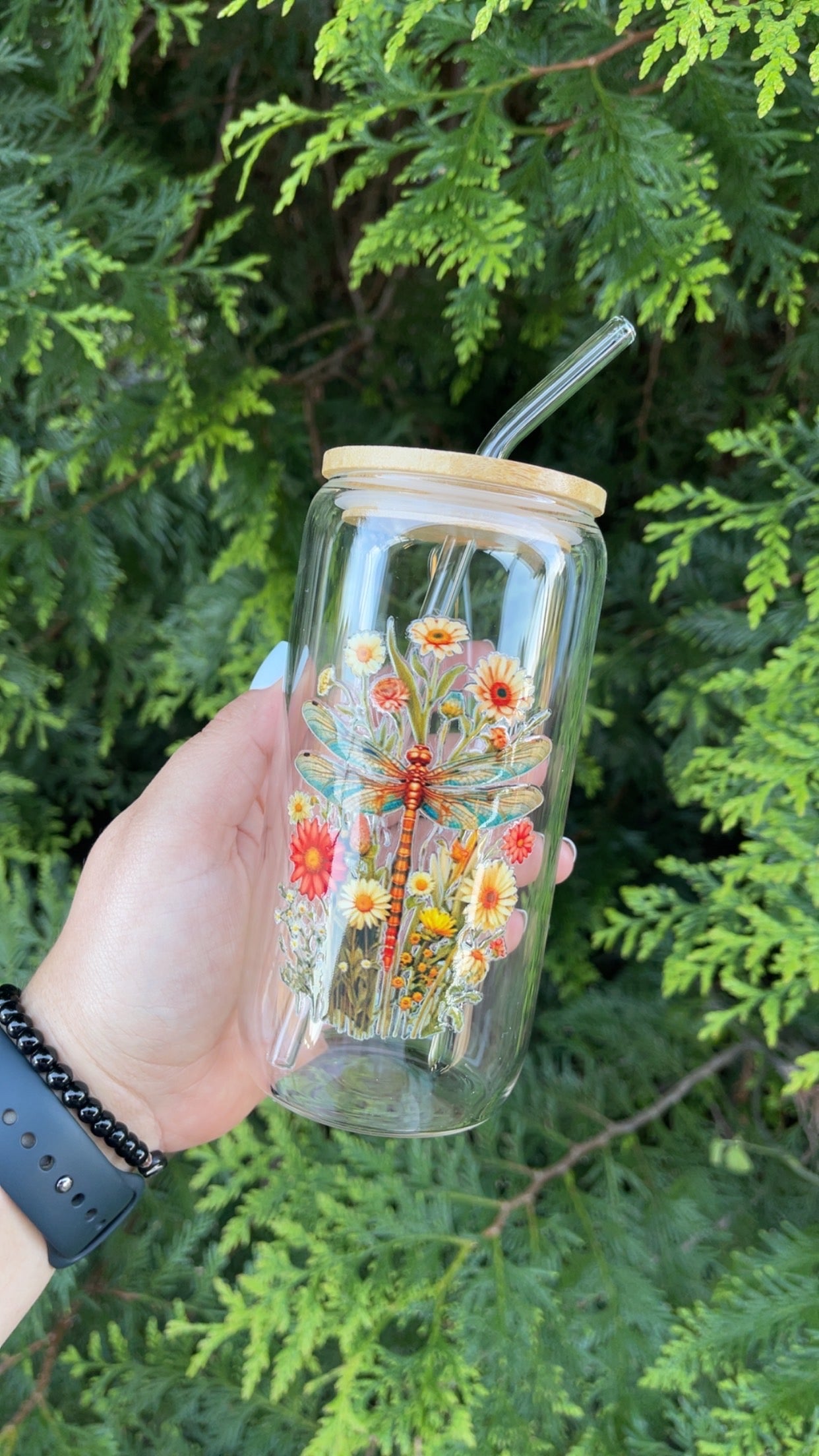 Dragonfly - 16oz Glass Tumbler