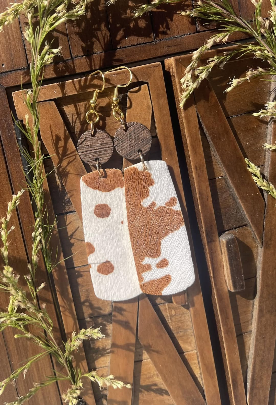 Cowhide Earrings