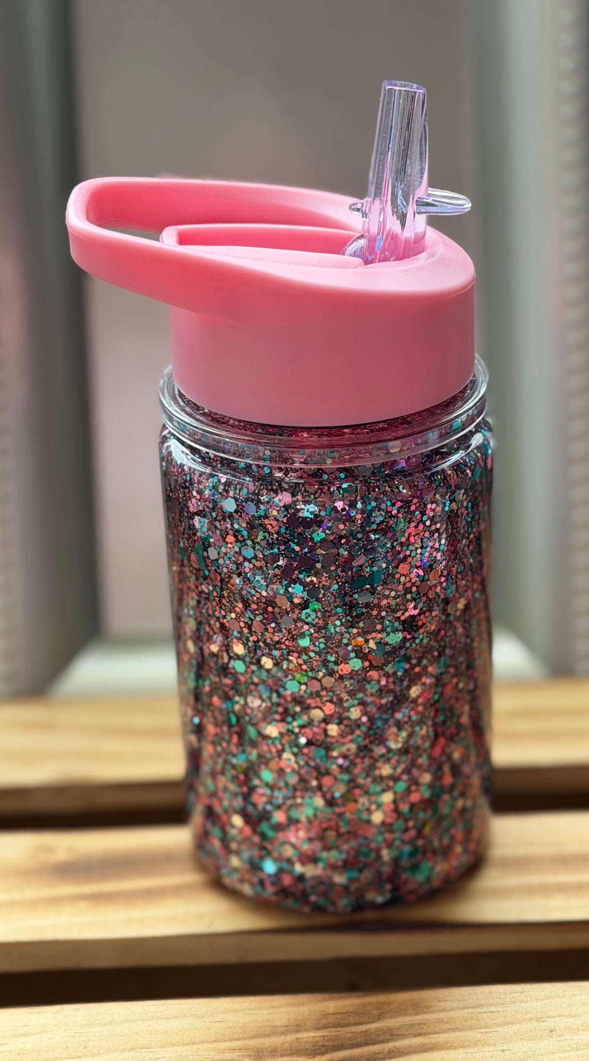 Mermaid Party - Glitter kids snowglobe - 12oz Acrylic Tumbler