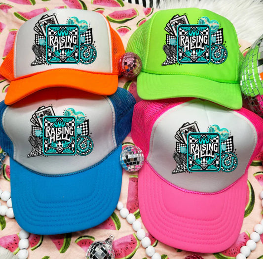 Raising Hell - Custom Trucker Hat