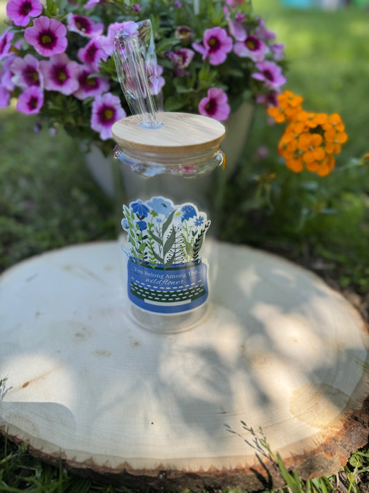 Wildflowers - 16oz Glass Tumbler