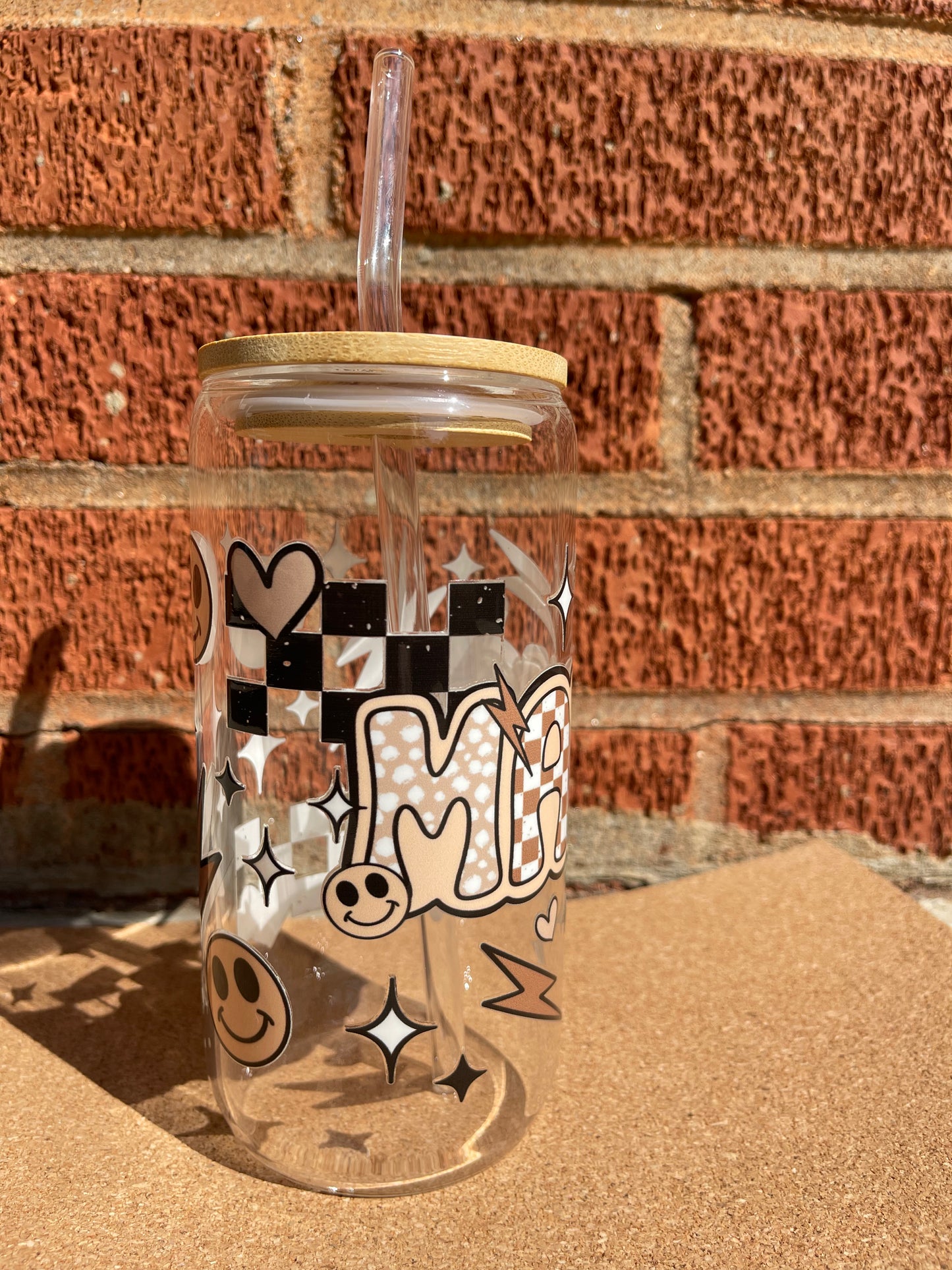 MAMA 16 oz Glass Can Tumbler