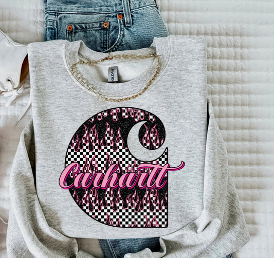 Carhartt Pink Checkered Drip