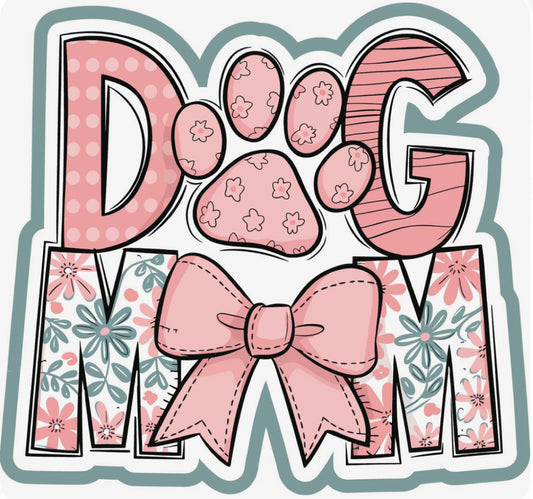 Pink dog mom