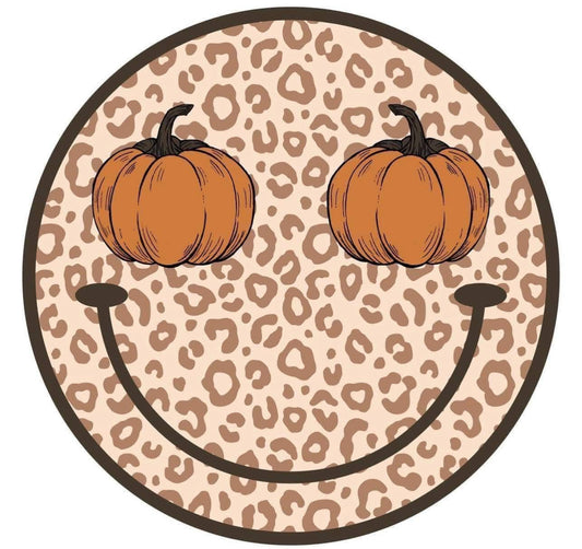 Pumpkin Cheetah Smiley
