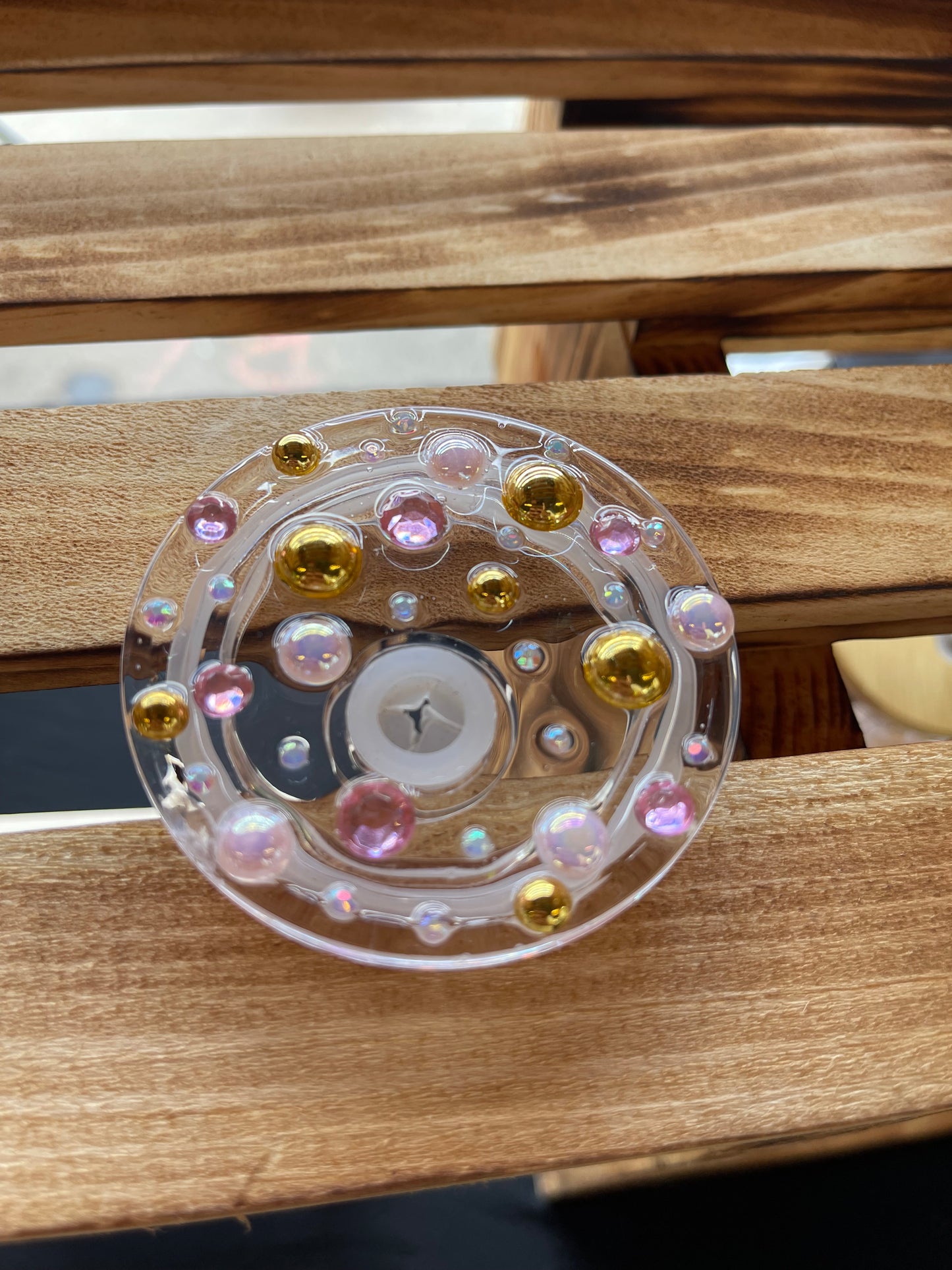 Gold/Pink/Pearly White - Decorative Lid