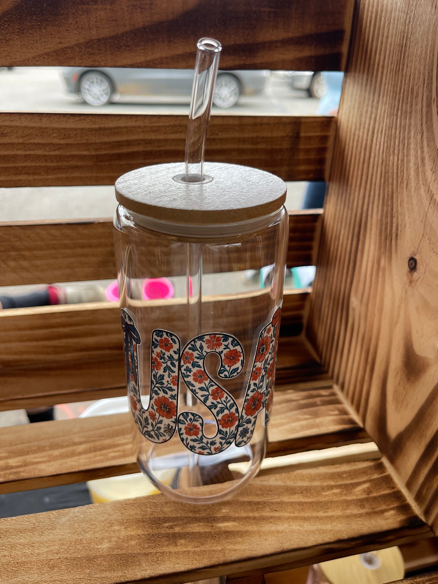 USA  - 16oz Glass Tumbler