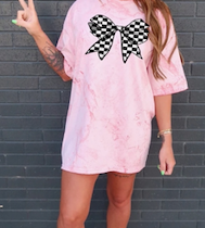 CHECKERED BOW